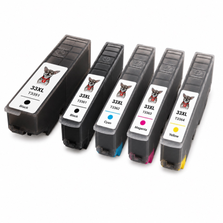 5 XL Druckerpatronen von tintenalarm.de ersetzt Epson 33XL - T3357, C13T33574011