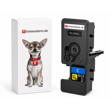 Toner von tintenalarm.de ersetzt Kyocera TK-5450C 1T0C0DCNL0 cyan (ca. 3.200 Seiten)
