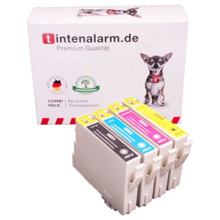 4 Druckerpatronen von tintenalarm.de ersetzt Epson T0556, C13T05564010