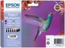  Original Epson T0807 C 13 T 08074011 Tintenpatrone MultiPack Bk,C,M,Y,LC,LM (ca. 220 Seiten) 