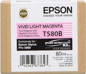Original Epson C13T580B00 T580B Tintenpatrone magenta hell (ca. 80 ml)