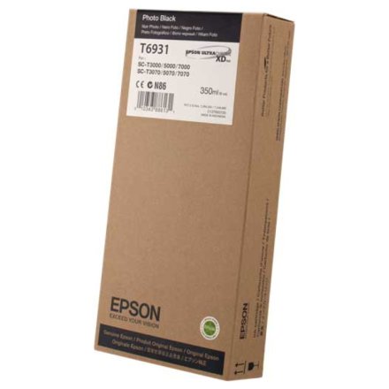 Original Epson C13T693100 T6931 Tintenpatrone schwarz Foto (ca. 350 ml)