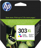  Original HP 303XL, T6N03AE Tintenpatrone color High-Capacity (ca. 415 Seiten) 