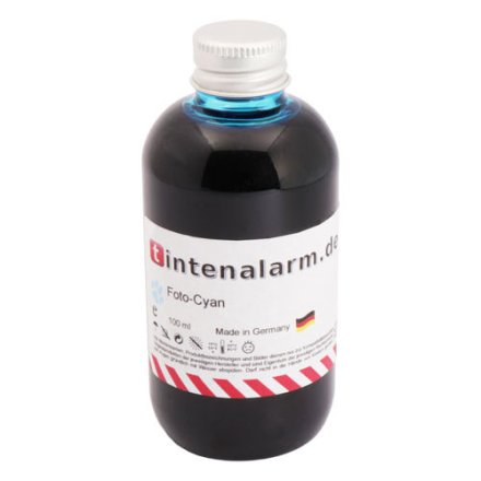 100 ml Nachfülltinte von tintenalarm.de für Canon BCI-6PC cyan hell