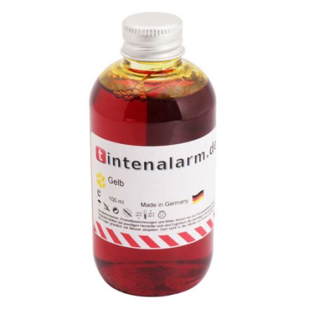 100 ml Nachfülltinte von tintenalarm.de für Epson T3474 gelb