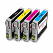  4 Druckerpatronen Basic kompatibel ersetzt Epson T1306 (Multipack) 