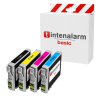  4 Druckerpatronen Basic kompatibel ersetzt Epson T1306 (Multipack) 