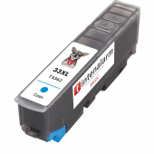  XL Druckerpatrone Basic kompatibel ersetzt Epson 33 XL, T3362 cyan (ca. 650 Seiten) 