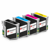  4 Druckerpatronen Basic kompatibel ersetzt Epson T1295 (Multipack) 