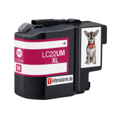  XL Druckerpatrone von tintenalarm.de ersetzt Brother LC-22UM magenta (ca. 1.200 Seiten) 