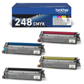  Original Brother TN-248 CMYK Toner MultiPack Bk,C,M,Y (ca. 1.000 Seiten) 