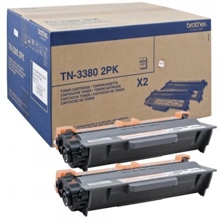Original Brother TN-3380 TWIN Toner High-Capacity Doppelpack (ca. 8.000 Seiten)