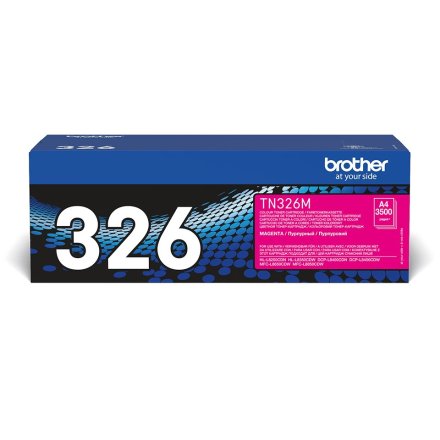 Original Brother TN-326 M Toner magenta High-Capacity (ca. 3.500 Seiten)
