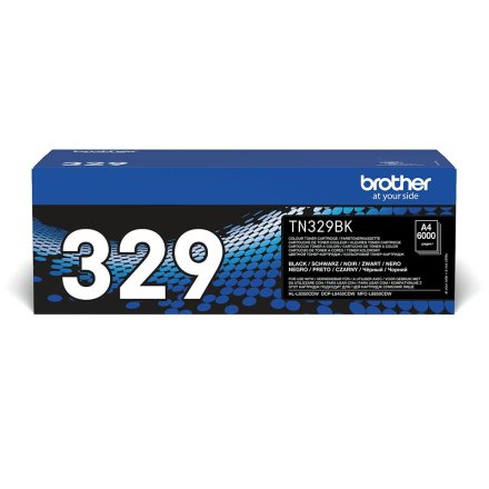 Original Brother TN-329BK 329 Toner schwarz extra High-Capacity (ca. 6.000 Seiten)