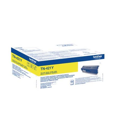 Original Brother TN-421 Y Toner gelb (ca. 1.800 Seiten)