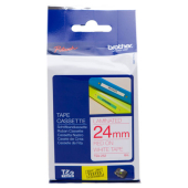  Original Brother TZe-252 TZ-252 DirectLabel rot auf weiss Laminat 