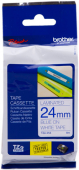  Original Brother P-touch TZE253 white/blue (8m x 24mm) DirectLabel blau auf weiss Laminat 