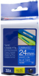  Original Brother P-touch TZE555 blue/white (8m x 24mm) DirectLabel weiss auf blau Laminat 