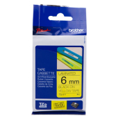  Original Brother TZe-611 TZ-611 DirectLabel schwarz auf gelb Laminat 