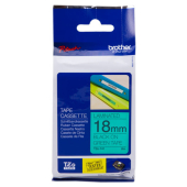  Original Brother TZe-741 TZ-741 DirectLabel schwarz auf grün Laminat 