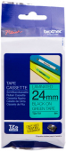  Original Brother TZe-751 TZ-751 DirectLabel schwarz auf grün Laminat 
