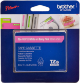  Original Brother TZe-MQP35 TZ-MQP35 DirectLabel weiss auf rosa Laminat 