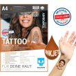  Tattoo-Transferfolie Inkjet A4 - 4 Blatt SKULLPAPER 