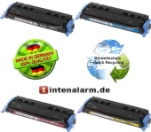  4 Toner von tintenalarm.de ersetzt HP Q6000A-03A 124A und Canon 707 