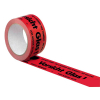  Warnklebeband "Vorsicht Glas!" von Supra, 5,0cm x 66,0 m, rot/schwarz, 1 Rolle 