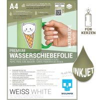 Wasserschiebefolie weiss InkJet 1 DIN A4 Blatt SKULLPAPER