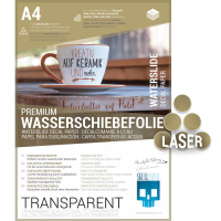 Wasserschiebefolie transparent Laser 8 Blatt SKULLPAPER
