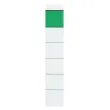  10 Ordneretiketten Grüner Balken, für 5,0 cm Rückenbreite, selbstklebend, weiß 