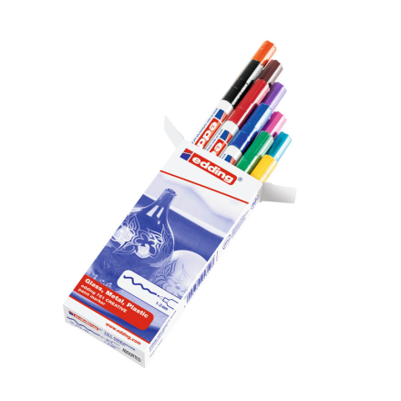 edding 751 creative Lackmarker farbsortiert 1,0 - 2,0 mm, 10 Stück