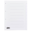 dots Ordnerregister DIN A4 Vollformat blanko weiß 10-teilig, 5 Satz 