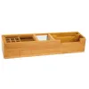 WEDO Schreibtisch-Organizer Bambus braun Bambus 4 Fächer 31,8 x 6,8 x 6,0 cm