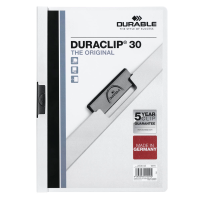 DURABLE Klemmhefter DURACLIP farbsortiert, je 5x rot, weiß, anthrazit, hellblau, dunkelgrün