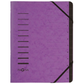  PAGNA Ordnungsmappe 12 Fächer violett, 1 Stück 