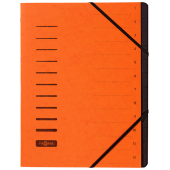  PAGNA Ordnungsmappe 12 Fächer orange, 1 Stück 