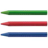  FABER-CASTELL Jumbo Wachsmalstifte farbsortiert, 12 Stück 
