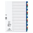  DURABLE Ordnerregister DIN A4 Vollformat A-Z blau, gelb, rot, grün, grau 20-teilig, 1 Satz 