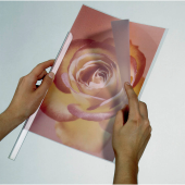  DURABLE Klemmschienenhüllen DIN A4 transparent genarbt 0,22 mm, 50 Stück 