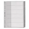 LEITZ Ordnerregister 1281 DIN A4 Vollformat, Überbreite 1-31 grau 31-teilig, 1 Satz
