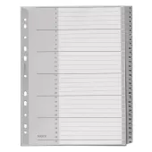  LEITZ Ordnerregister 1281 DIN A4 Vollformat, Überbreite 1-31 grau 31-teilig, 1 Satz 