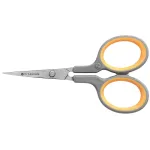 WESTCOTT Silhouettenschere TITANIUM Super grau-gelb 10,0 cm, Rechts- und Linkshänder