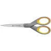 WESTCOTT Papierschere TITANIUM Super grau-gelb 18,0 cm, Rechts- und Linkshänder