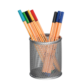  Zeller Stiftehalter Meshline alufarben Metall, lackiert 8,3 x 8,3 x 9,5 cm 