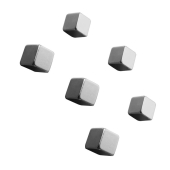  SIGEL C5 Strong Magnete silber, Metall 1,0 x 1,0 x 1,0 cm, 6 Stück 