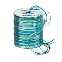 PRÄSENT Geschenkband Raffia Pearl glänzend blau/türkis/grün 3,0 mm x 50,0 m