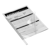  DURABLE Klemmschienen transparent DIN A4 für 30 Blatt, 50 Stück 