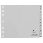  DURABLE Ordnerregister DIN A4 Halbformat A-Z grau 20-teilig, 1 Stück 
